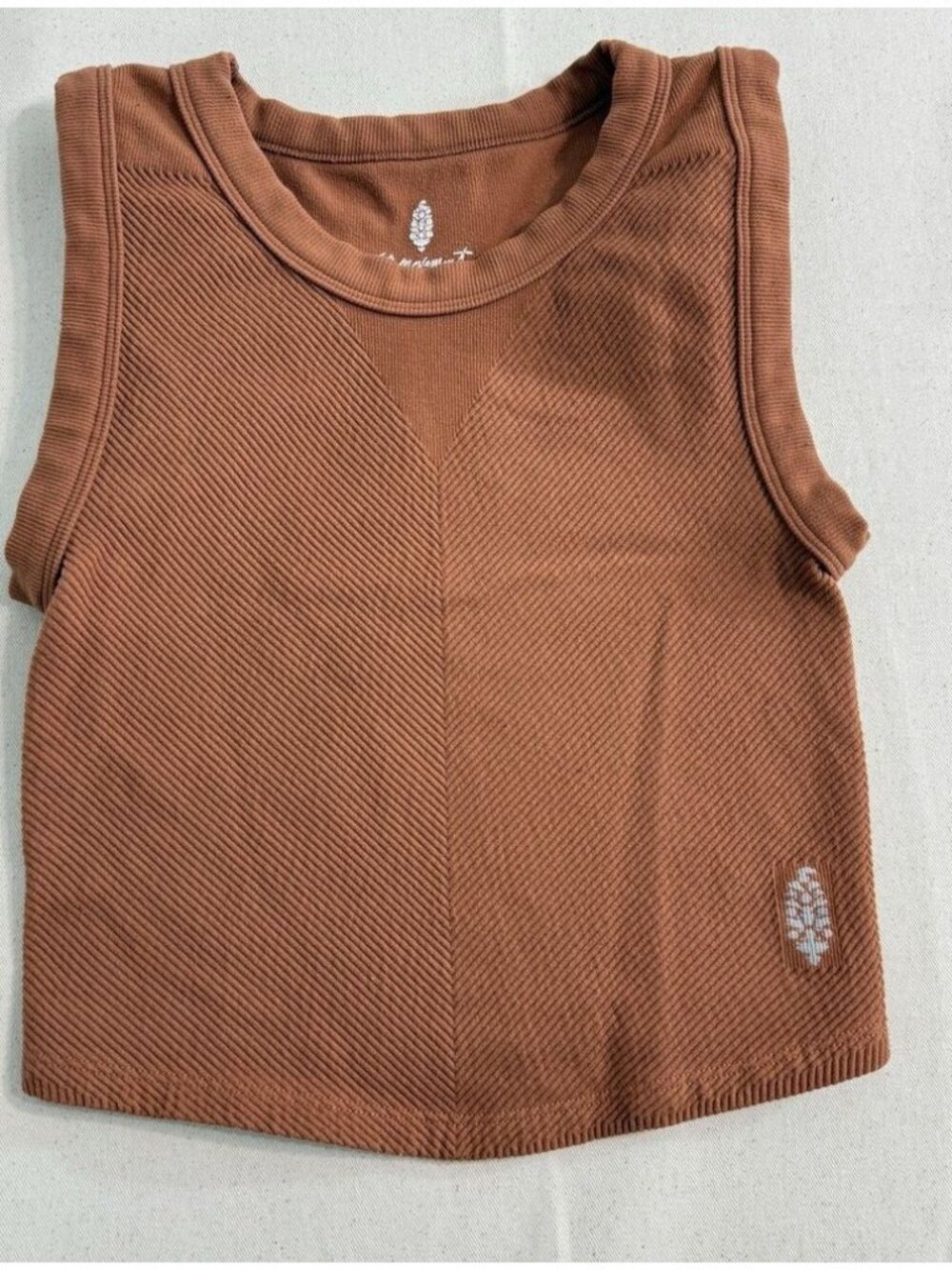 Women's Ribbed Tank Top Copper